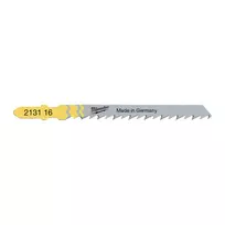 Dėlionės pjūklo pjūklas Milwaukee T 144 D, 75 x 4 mm, greitam medienos pjovimui - 100 vnt.