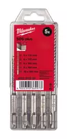 Betono grąžtų komplektas Milwaukee M2 SDS+ 5-10 mm, 5 dalių