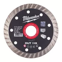 Deimantinis pjovimo diskas Milwaukee DUT 115 x 22,23 mm