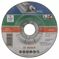 Bosch įgaubtas pjovimo diskas metalui 115 x 22,23 x 2,5 mm 5 vnt.