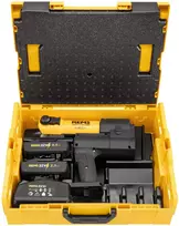 REMS vamzdžių presas Akku-Press 22V ACC Basic-Pack plastikiniame dėkle 2 x 2,5 Ah