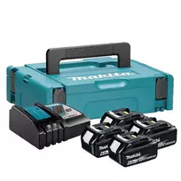 Makita komplektas 18 V, 4 x BL1860, DC18RC, MAKPAC