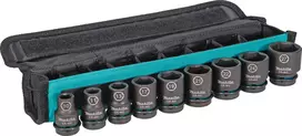 Makita smūginių galvučių komplektas IMPACT BLACK 1/2" 8-21 mm, 8 dalių