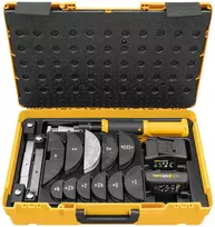 Akumuliatorinis ir tinklo maitinimo vamzdžių lenktuvas REMS Hydro-Swing 22 V Set 10-32 mm