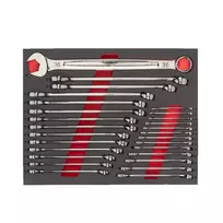 Milwaukee plokštelinių veržliarakčių komplektas MAX BITE 6-36 mm 27 dalių