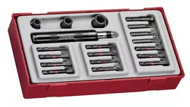Smūginio atsuktuvo komplektas Teng Tools TTID19, 19 dalių
