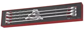 Kilpinis žiedinis raktų komplektas Teng Tools TEX2032 20-32 mm, 7 dalių