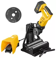 REMS akumuliatorinis ir tinklo vamzdžių pjaustytuvas Cento 22 V Basic\P + Cu-INOX pjovimo diskas, be akumuliatoriaus ir įkroviklio