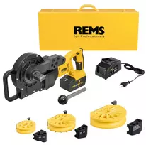 Akumuliatorinis ir tinklo vamzdžių lenktuvas REMS Curvo 22 V Set 15-22-28