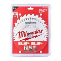 Pjūklų diskų komplektas medienai Milwaukee 190 x 30 mm, 2 dalių