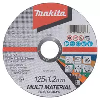 Makita pjovimo diskas 125 x 1,2 mm, universalus, E-10724