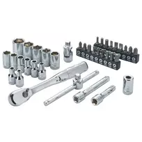 DeWalt lizdų komplektas 1/4" 37 dalių