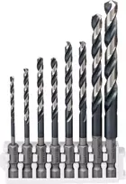 Metalo grąžtų komplektas Bosch Impact Control HSS 2,5-8,5 mm, šešiabriauniu kotu, 8 dalių
