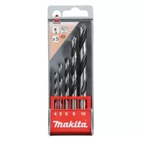 "Makita" medienos grąžtų komplektas 4,0-10,0 mm 5 dalių