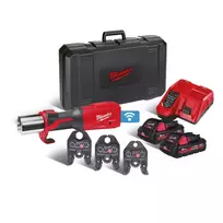 Milwaukee vamzdžių presas M18 ONEBLHPT-302C + M presavimo žnyplės 15/22/28 mm