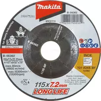 Makita šlifavimo diskas 125 x 7,2 mm AZ24N-BF RST/ METALL