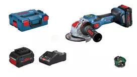Bosch akumuliatorinis kampinis šlifuoklis GWX 18V-15 SC 2 x 8,0 Ah ProCORE