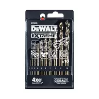 DeWalt metalo grąžtų komplektas HSS-E Co 5% 1-10 mm 10 dalių