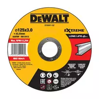 DeWalt pjovimo diskas Extreme 125 x 3 x 22,23 mm