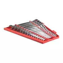 Raketinių žiedinių raktų rinkinys Milwaukee MAX BITE 1/4-1", 15 dalių