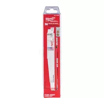 Milwaukee galinio pjūklo Sawzall Thin Kerf 230 mm 5 TPI, su vinimis medienai 50 vnt.
