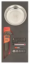 L formos šešiakampių raktų, antgalių ir galvutės raktų rinkinys Bahco, 35 dalys + magnetinis dubuo, Fit&Go 1/3 - BE-9770 - 2058/S26 - 1419MD