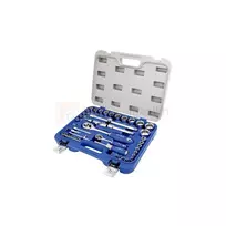 Lizdų raktų rinkinys Irimo 1/4" ir 1/2", colinis, 53 dalių