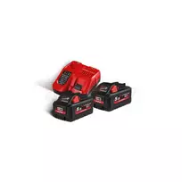 Milwaukee akumuliatorius M18 HB5.5 2 x 5,5 Ah + M12 18 FC įkroviklis