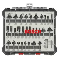 Bosch frezų rinkinys su 1/4" kotu, 30 dalių
