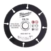 Milwaukee pjovimo diskas CB 76, volframo karbidas