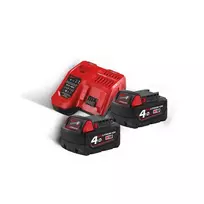 Milwaukee akumuliatorius M18 B4 2 x 4,0 Ah + M12-18 C įkroviklis