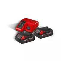 Milwaukee akumuliatorius M18 B2 2 x 2,0 Ah + M12-18 C įkroviklis