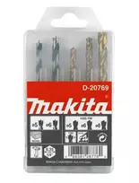 "Makita" grąžtų komplektas su 1/4" šešiabriauniu kotu, 5 dalių