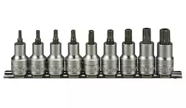 Galvutės antgalių komplektas Teng Tools TX20-TX60 1/2", 9 dalių