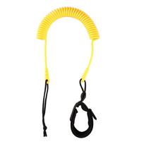 3 Meters Coiled Surfing Leash Leash Leg Rope Stand Up Paddle Boards Surfboard for Family Outdoor Water Decoration geltona
