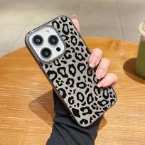 „iPhone 15 14 Pro Max 13 12 Mini 11 Shell Glitter“ silikono leopardo marmuro raštas, minkštas smūgiams atsparus plonas telefono dėklas iPhone 16 Pro