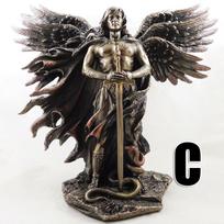 Arkangelo Metatrono Enocho angelo transformacijos religinė statula C gray