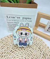 Mini Labubu Backpack New Zero Wallet Shoulder Bag Cartoon Cute Versatile Canvas Bag CLE žalia