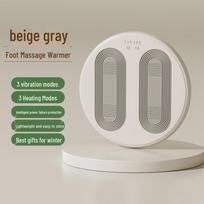 Dual-Use Foot Warmer Massager: Under-Desk Heating Pad & Winter Foot Massager Massage + Foot Warmer smėlis