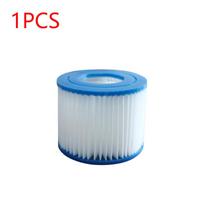 1-10 vnt. baseino vandens filtro kasetės VI tipo, SPA filtro kasetė, minkšto guminio galai, baseino filtras Bestway Flowclear filtro daliai