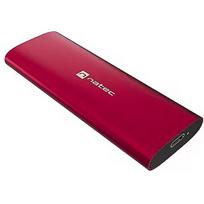 Natec RHINO M.2 NVMe external SSD Eeclosure, USB-C 3.2, ruby red NKZ-2471