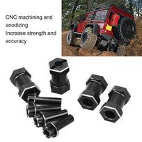 4Pcs/Set 12mm Hex Drive Adapter Set Crawler Wheel Adapter  Repairing and Upgrading violetinė