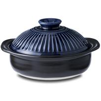 Ginpo Touki Banko-Yaki Chrizantemos Donabe, Dydis Nr.6 (Patiekalas 1 asmeniui), Ruri Mėlynos Glazūros Ryžių Puodas 2025, Tiesioginio Ugnies Saugus, Originalus Japonija gray