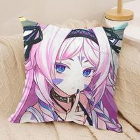 Genshin Impact Citlali Sexy Cushion Cover Silky Short Plush Invisible Zipper Dustproof Sofa Pillow Case For Home Decor Peach skin 18*18(CM)-1Pcs