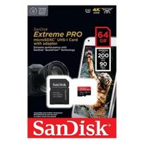 SanDisk atm. korta microSDXC 64GB Extreme PRO 200MB/s