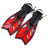 1 pora Madingos Unisex Lengvos Scuba Nardymo Plaukmenys Atviru Kulnu Snorkeliavimui Baseino Treniruočių Plaukmenys 34-38S red