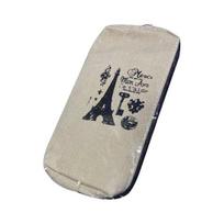 Storage Bag Retro Style Multifunctional Canvas Student Pen Bag for School smėlis