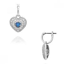 Swarovski 5680392 Idyllia Hyperbola Heart Hoop Drop Earrings 5680392