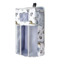 Baby Crib Hanging Organizers With Multiple Compartments for Diaper Storage Oxford Fabric Nursery Accessory Bedsides Bag