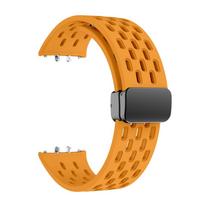 Magnetic Silicone Watch Strap For Samsung Galaxy Fit 3 /Fit3 SM-R390 Smartwatch Replacement Watch bands Wristband Bracelet For Galaxy Fit3